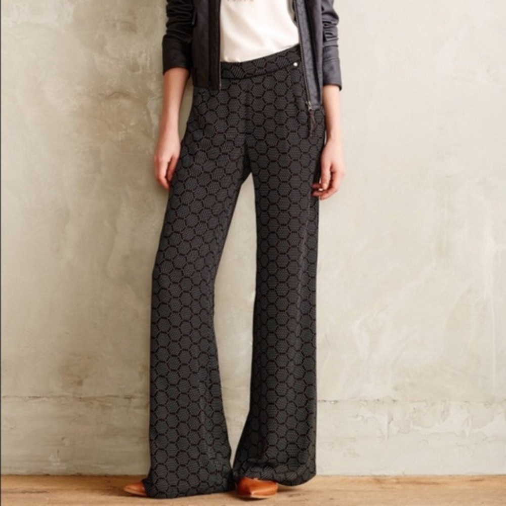 Anthropologie Harlyn Vintage style silky pant